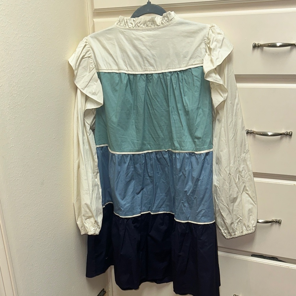 Lovelo Boutique Multicolor Tiered Dress with Ruffle Details - Picture 5 of 6
